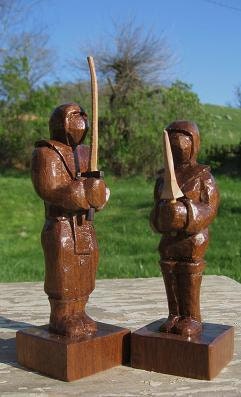 Ninja Chess Piece Wedding Cake Tops Hand carved on etsy   wedding cake toppers