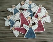 Mini Angels Salt Dough Ornaments Group of 12 Finished Minis