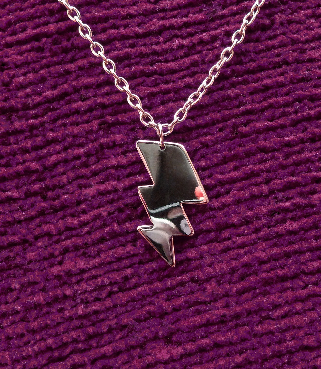Lightning Bolt Pendant Necklace