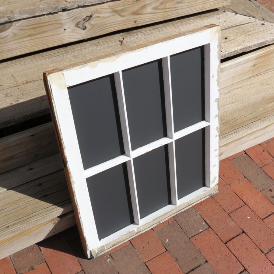 6 Pane Vintage Window Chalkboard