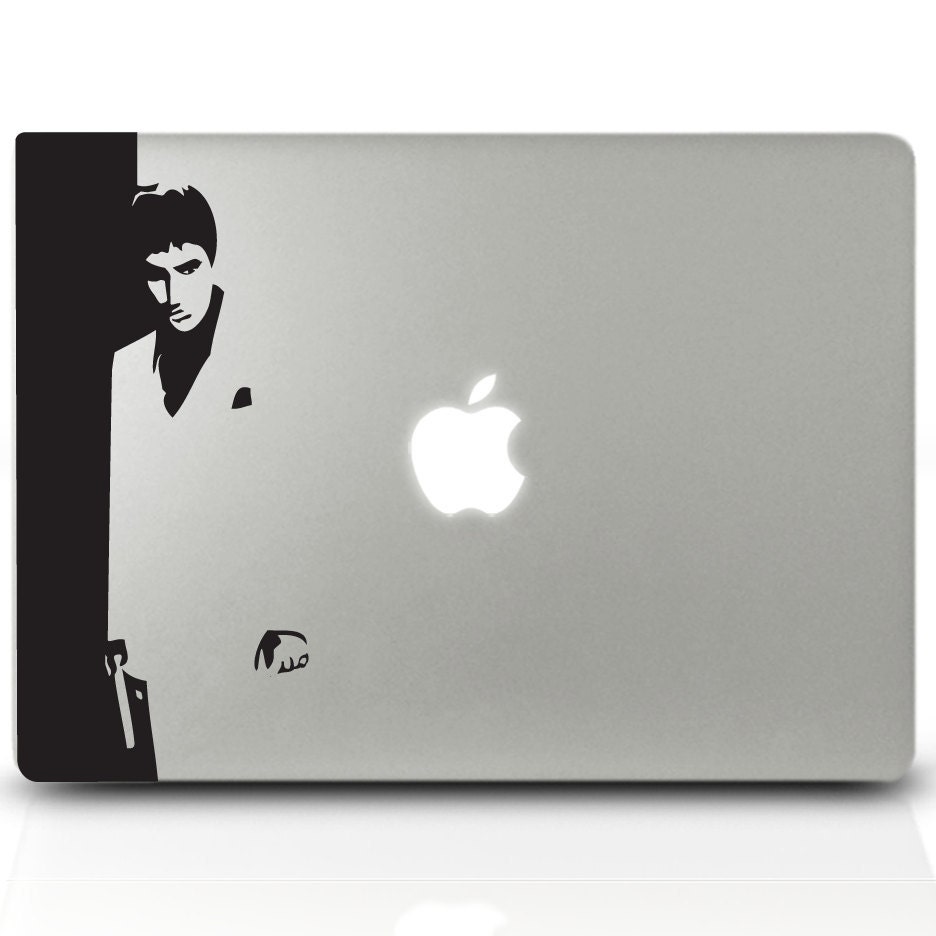 MAC DECALS vinyl laptop sticker computer decal wall stickers mac geekery- Scarface- Removable Decal 96
