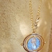 H-P Time Travel Turner Necklace, H-L, Crookshnk Cat, Personalised mini parchment Note (silver sparkly...)