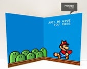 Super Mario Love Printed Card