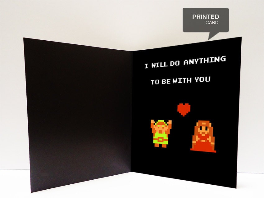 Zelda Love Printed Card