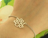Monogram Mother's Day Bracelet  Sterling Silver
