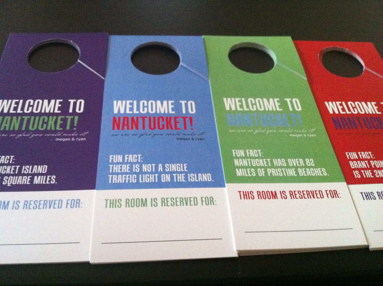 50 Doortags - Custom designed
