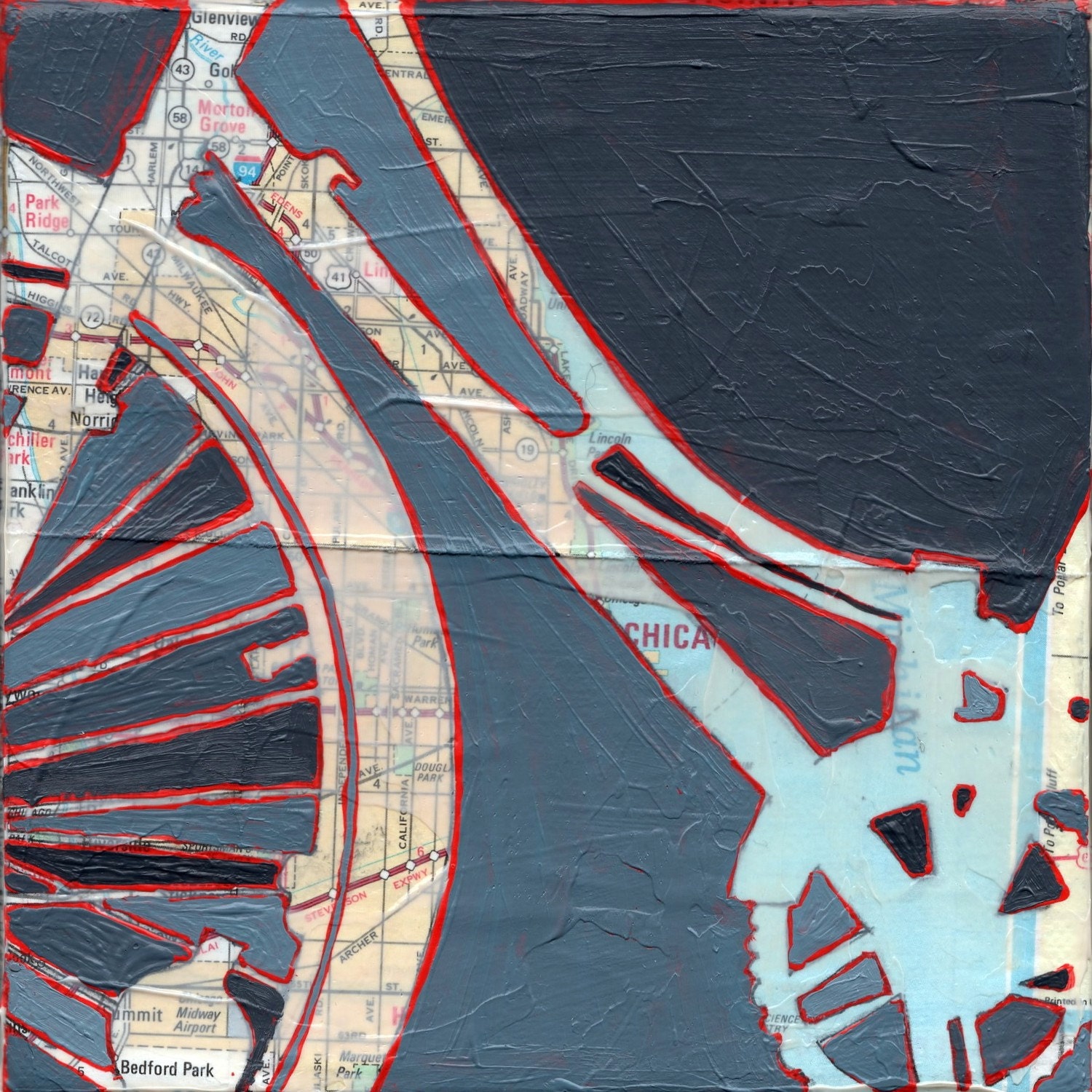 Bike Chicago 8x8 Archival Print