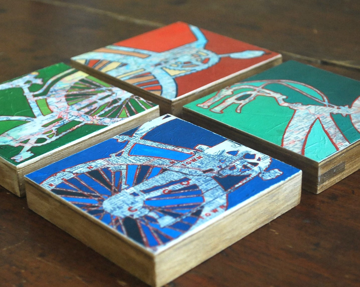Bicycle Collection-Four Petite Mounted Bike prints-cycle, bike, bicycle