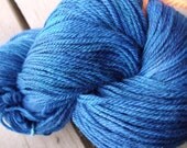 Hand Dyed Merino Sock Yarn--Sapphire