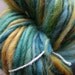 Bulky Hand Spun Singles in Teal and Gold--100 yards
