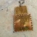 Vintage  Large Copper Pendant Necklace  from Mexico