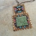 Vintage  Large Copper Pendant Necklace  from Mexico