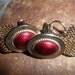 Vintage Mesh Goldtone Cuff Links
