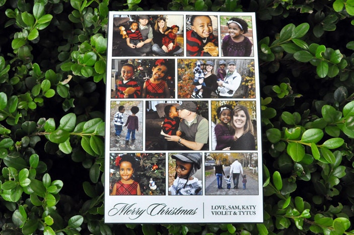 Custom Holiday Card - Photo collection - Digital File