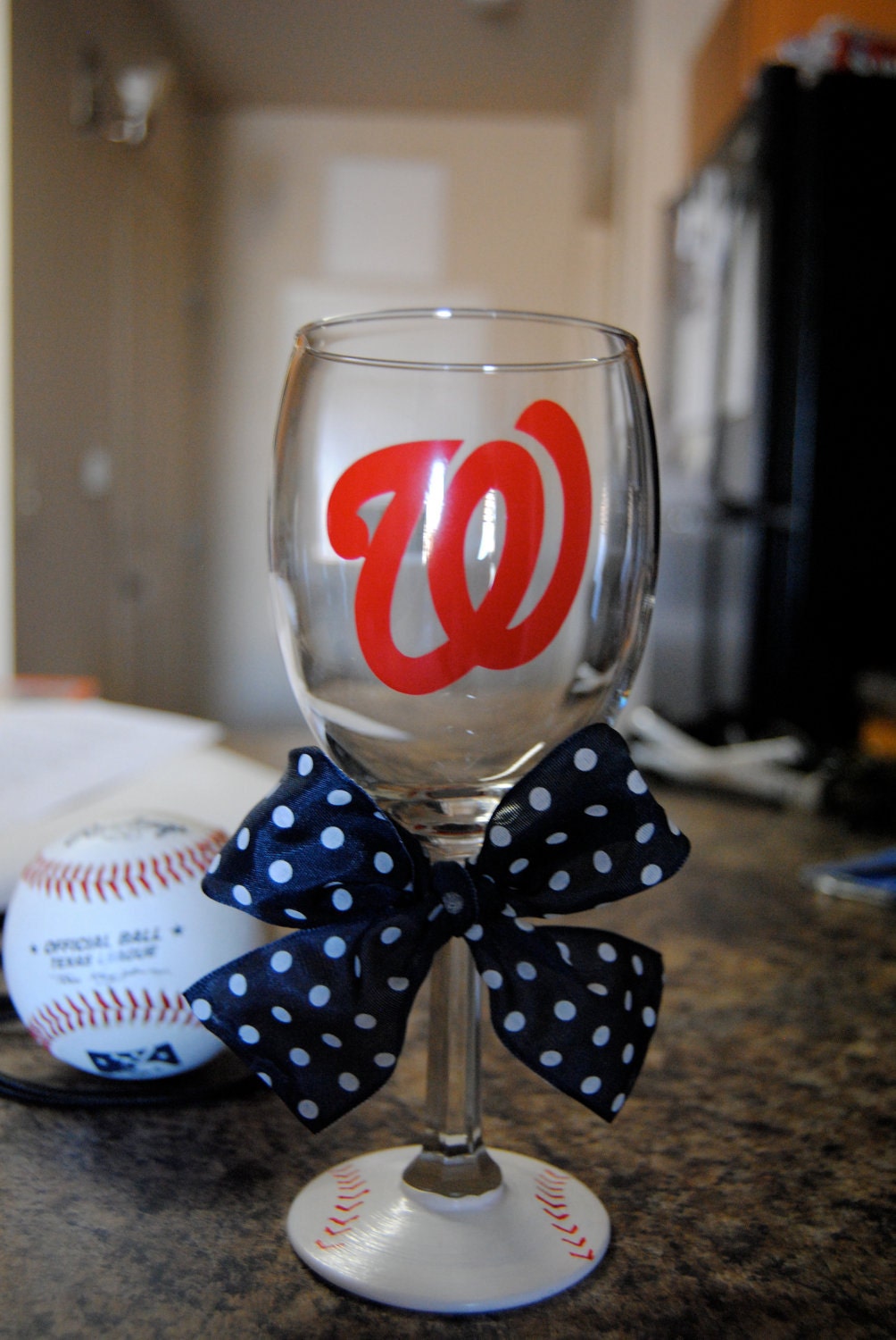 Washington Nationals Wine glass
