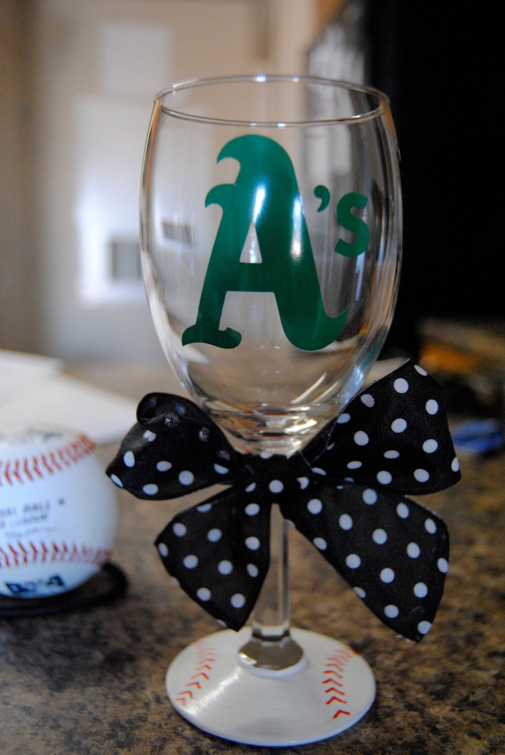 Oakland Athletics Wine glass