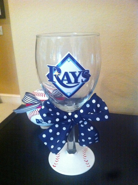 Tampa Bay Rays Wine glass