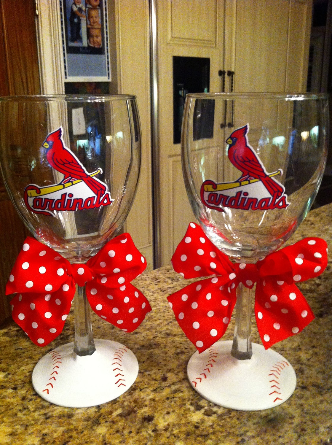 Cardinals wine glass
