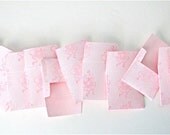 24 teeny tiny miniature square tooth fairy envelope note card sets in your choice of color  stationery party favors weddings