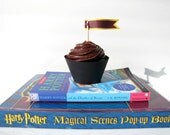 Harry Potter Birthday Package, Cupcake toppers and Banner