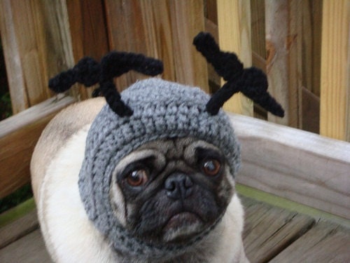 Dog Hat - Mustache/ Made to Order