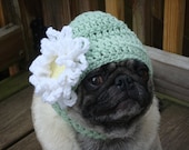 Loves Me Loves Me Not Daisy Flower Dog Hat / Made to Order
