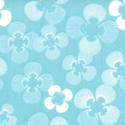 1 Yard "Good Fortune" - Yoshino Tranquility Aqua - by Kate Spain for Moda