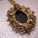 Black and Gold Floral Necklace N3667