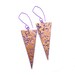 Geometric jewelry, Gold statement triangular earrings, Fashion Jewelry, yellow, Polymer clay handmade on Etsy