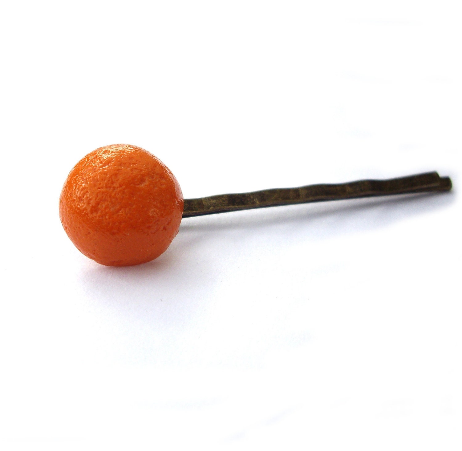 Hair pins, lemon and orange, citrus fruit, Summer