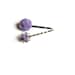 Purple Hair Pins, Hair Pins, Flower Hair Pins, Bridesmaid gift,