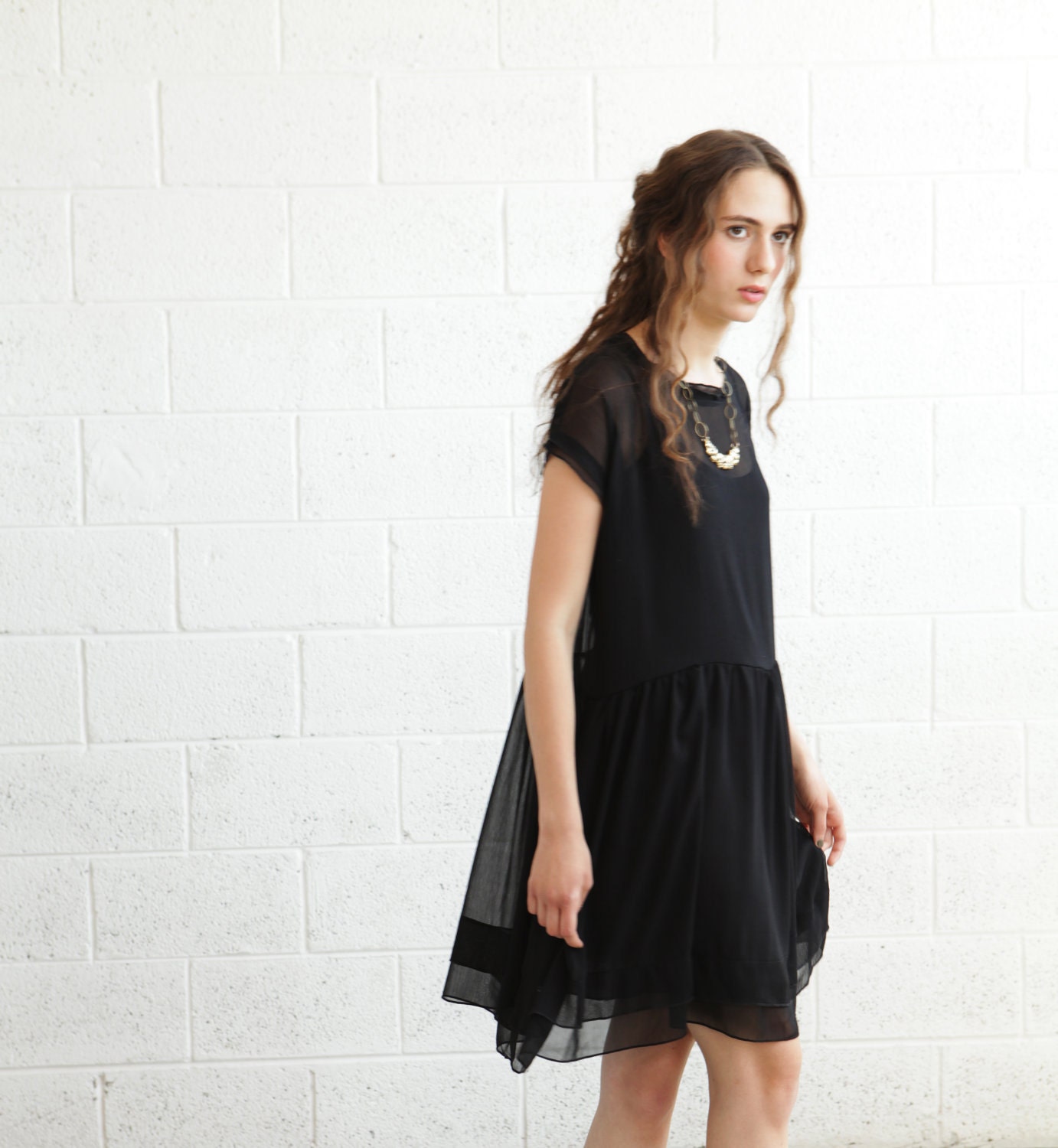 End of Summer sale ,sheer dress,Black Bridesmaid Dress, Little Black Dress