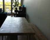 Reclaimed Dining Table - Stunning, Salvaged Traincar Oak
