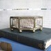 SALE - Vintage Brass and Glass Box - Octagon