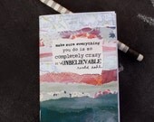 Mini Notebook Roald Dahl quote Completely Crazy Jotter