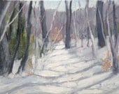 LANDSCAPE, "Path in Winter" - 4x6 inches