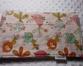 Adorable Lovey Baby Blanket Spring Floral Cream Print (25"X 25")
