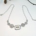 Vintage Art Deco Camphor Glass Necklace Enamel Rhodium Filigree Paste Stone 1930s Jewelry