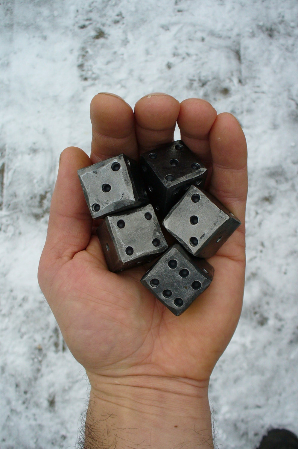 1" BLACKSMITH FORGED DIE by Naz , Gifts for Him , Gifts for Men