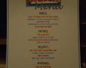 Dr Seuss Menu