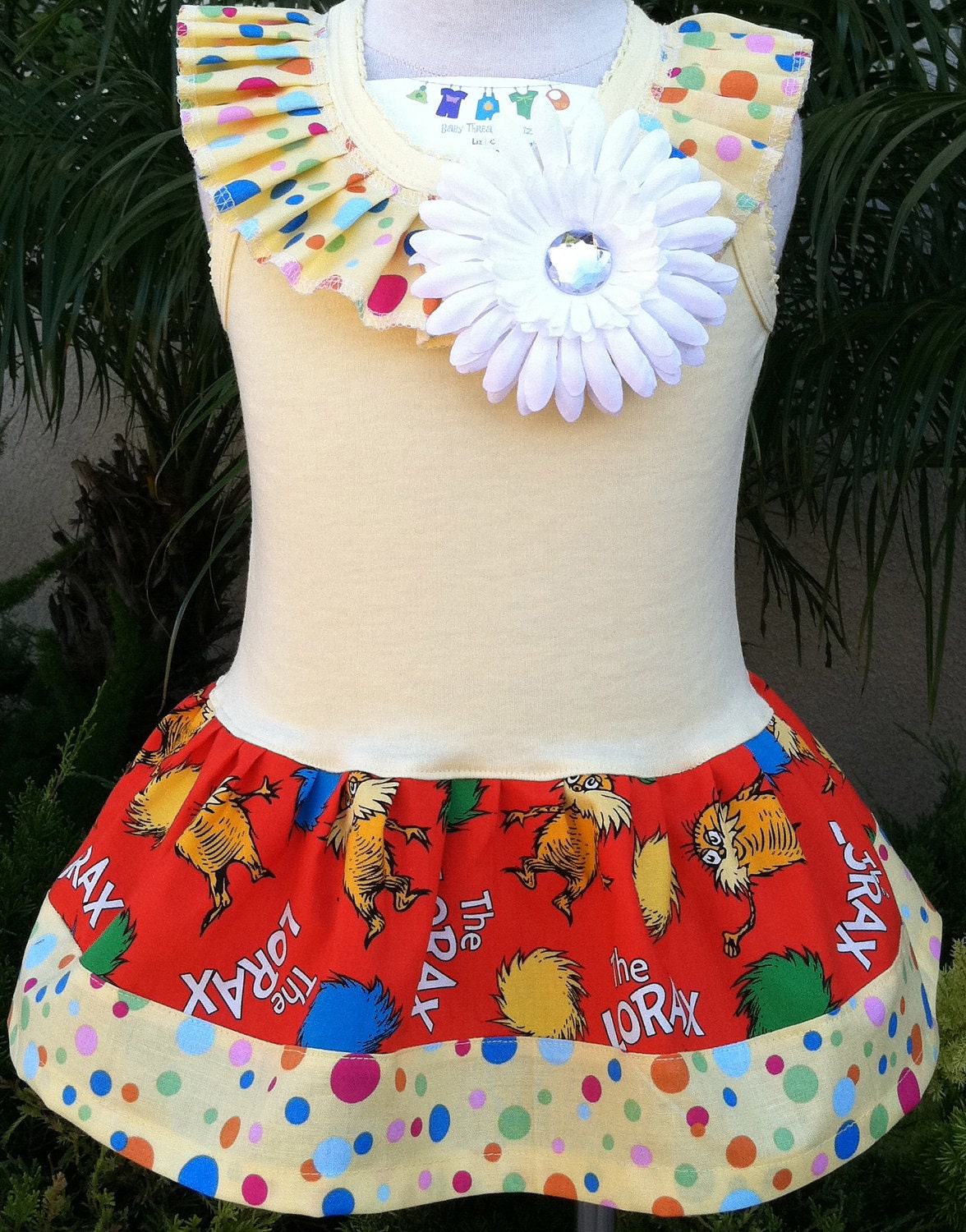Dr Seuss- Lorax Dress Available 0-3 months through Size 6/8