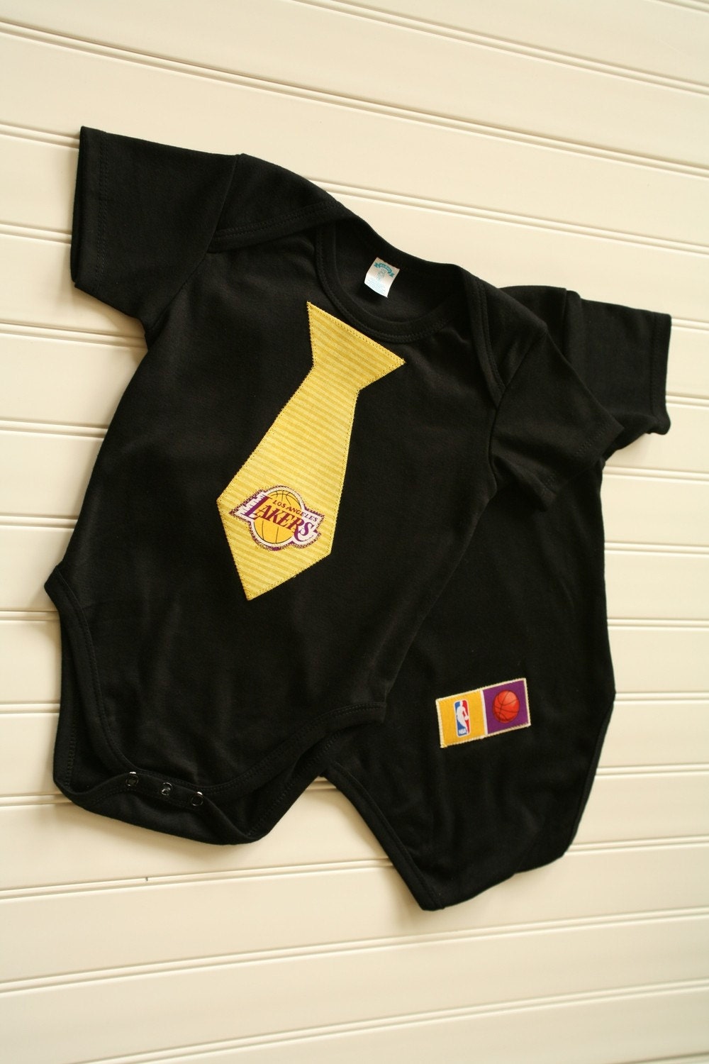 Los Angeles Lakers Tie Onesie or Shirt Available 0-3 Months through Size 10/12