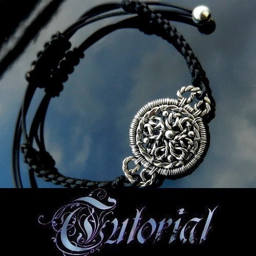 50% OFF PROMOTION Black Swan Jewelry Tutorial Wire Wrapped Bracelet Vintage Style PDF file Level: Intermediate