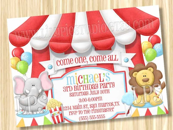 Circus Invitation Il_570xn