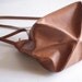 PANDORA- Leather Shoulder Bag in Tan