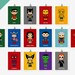 Cute superhero 5x7 art print  - One print
