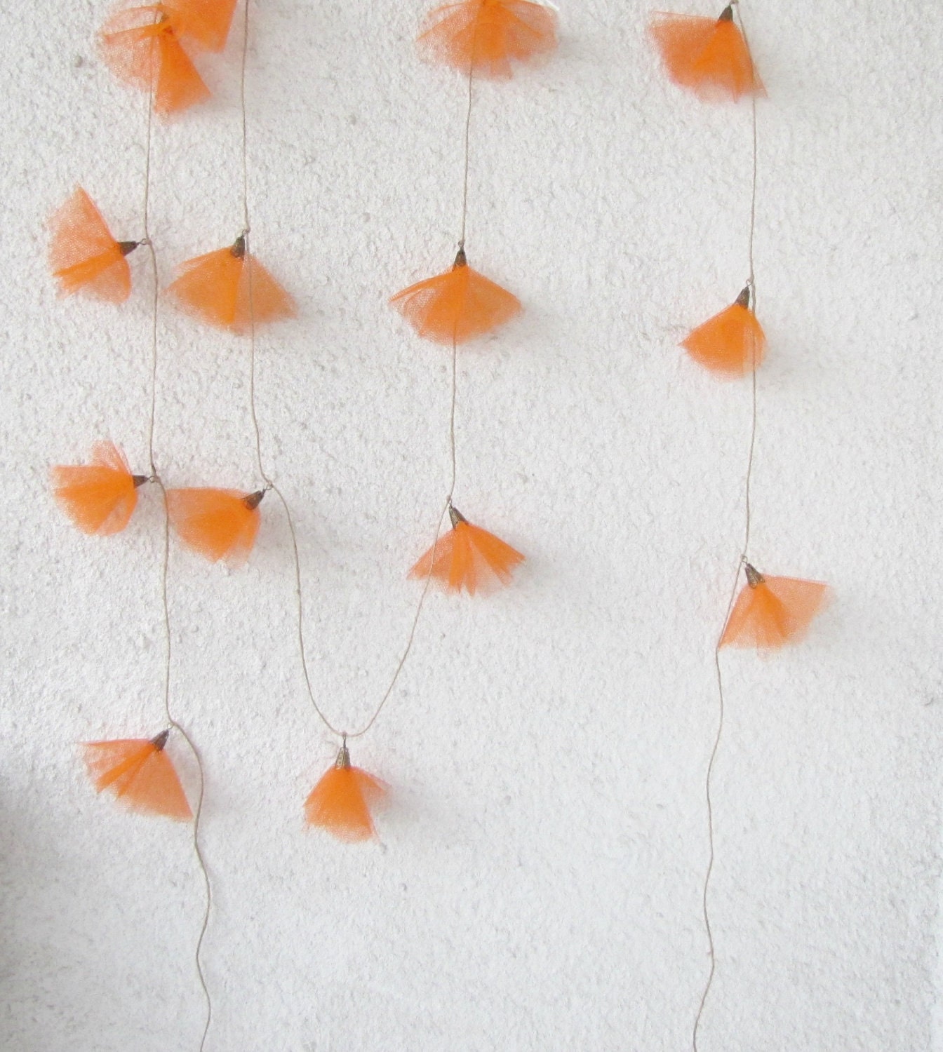 Tangerine tango garland, autumn wedding decoration, garden party, spring décor,