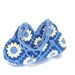 Granny crochet handbag in blue and cream flowers, crochet bag, shoulder bag, purse