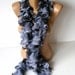 WAS 25 NOW 19  gray scarf ,women scarf,new 2012 trends,fashion accessories for women,gift for her,ruffle scarf,fall fashion,by SENO