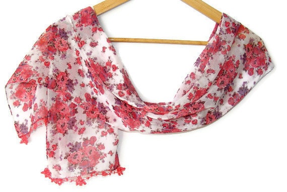 women scarf, chiffon scarf, scarves, multicolor, with lace new design shawl /neckwarmer / cowl, for woman